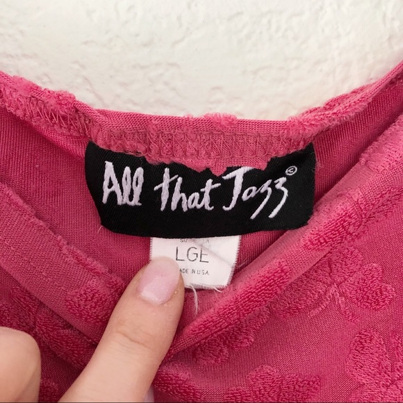 VTG Y2K soft textured pink butterfly tank top - Picture 3 of 4